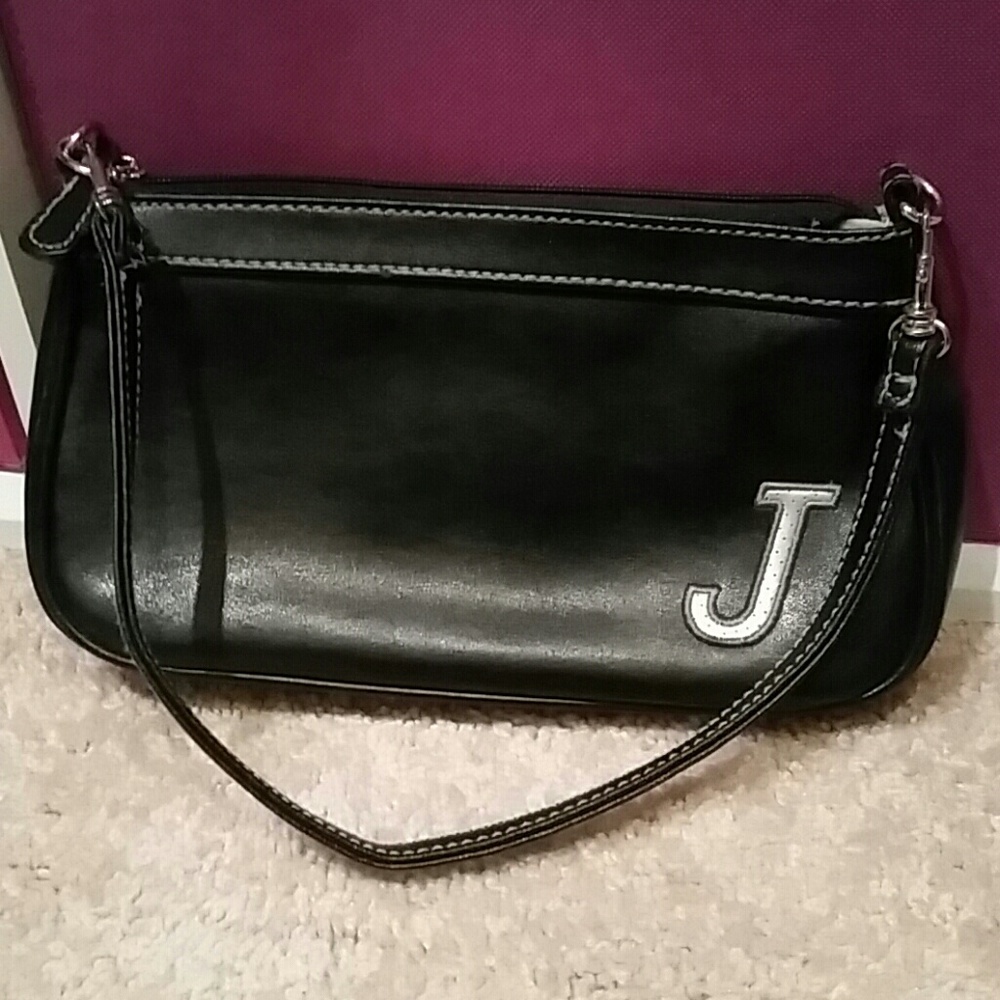 Faux leather J Initial Purse